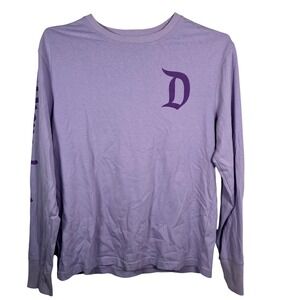 Disney Parks Disneyland Long Sleeve T-Shirt Lavender Purple‎ Small S Logo Tee
